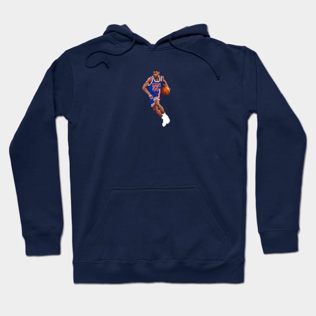 Derrick Coleman Pixel Dribble Hoodie by qiangdade